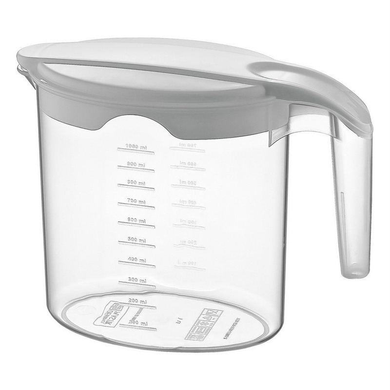 ORION Jug for drinks plastic with lid 1L