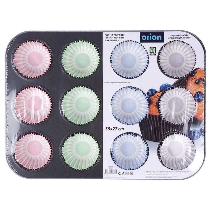 ORION Muffin mold for muffins 12 pcs. + liners