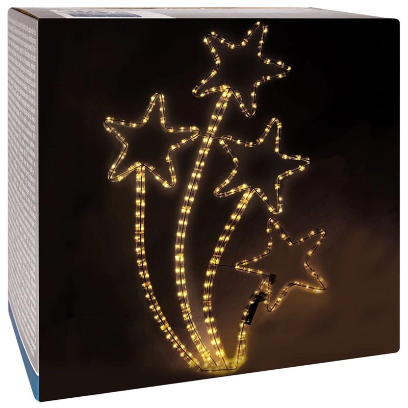 Weihnachtsstern STERN mit 216 LED-Leuchten Lichtstreifen Weihnachtsdeko 72 cm