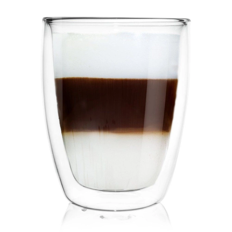 Szklanka termiczna z podwójną ścianką do kawy latte 330 ml