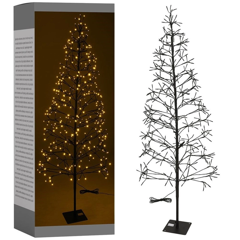 Drzewko świąteczne świecące zewnętrzne 280 LED 150 cm